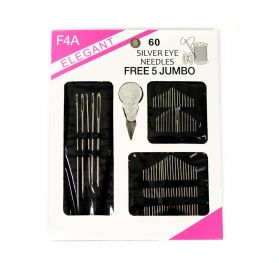 Big Eye Beading Needle, Lenght: 10 cm (5 pcs/pack)Code: 020775 - Sewing Needles (4 sets/box), Code: F4A60