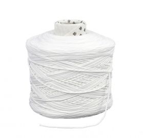 Benzi Elastice - Elastic Rotund pentru Masti, Ø 2,5 mm, Alb (1,1KG)-1245metri