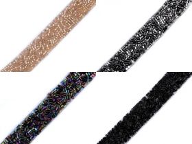 Pasmanterie Termoadeziva cu Strasuri LA3302 (19,5 yards/rola) - Pasmanterie Termoadeziva cu Margele (9 metri/rola) Cod: 520253