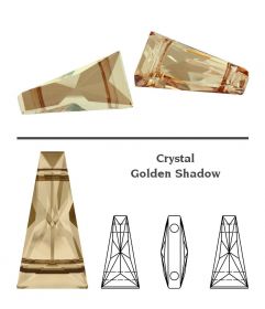 Pandantiv Swarovski, 20 mm, Diferite Culori (1 bucata)Cod: 6721-MM20 - Margele Swarovski, 17x9 mm, Culori: Crystal Golden Shadow (1 bucata)Cod: 5181