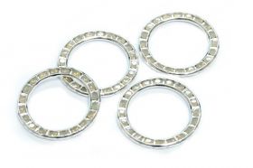 Cristale de Lipit Swarovski, Marimea: 14 mm, Culoare: Crystal (1 bucata)Cod: 2808 - Cristale in Montura 137720-PP18 (1 bucata) Crystal