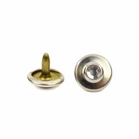 Metal Rivets - Metal Rivets with Rhinestones, 9 mm (1.000 sets/pack)Code: KDCP-K-TAS-9mm