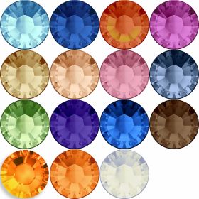 Hotfix Crystals 2038, Size: SS6, Color: Crystal-AB (1440 pcs/pack) - Hotfix Crystals 2038, Size: SS20, Color:  different colours (1440 pcs/pack)