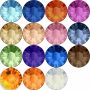 Cristale de Lipit 2038, Marimea: SS20, Culoare: Diferite Culori (144 buc/pachet)  - 1