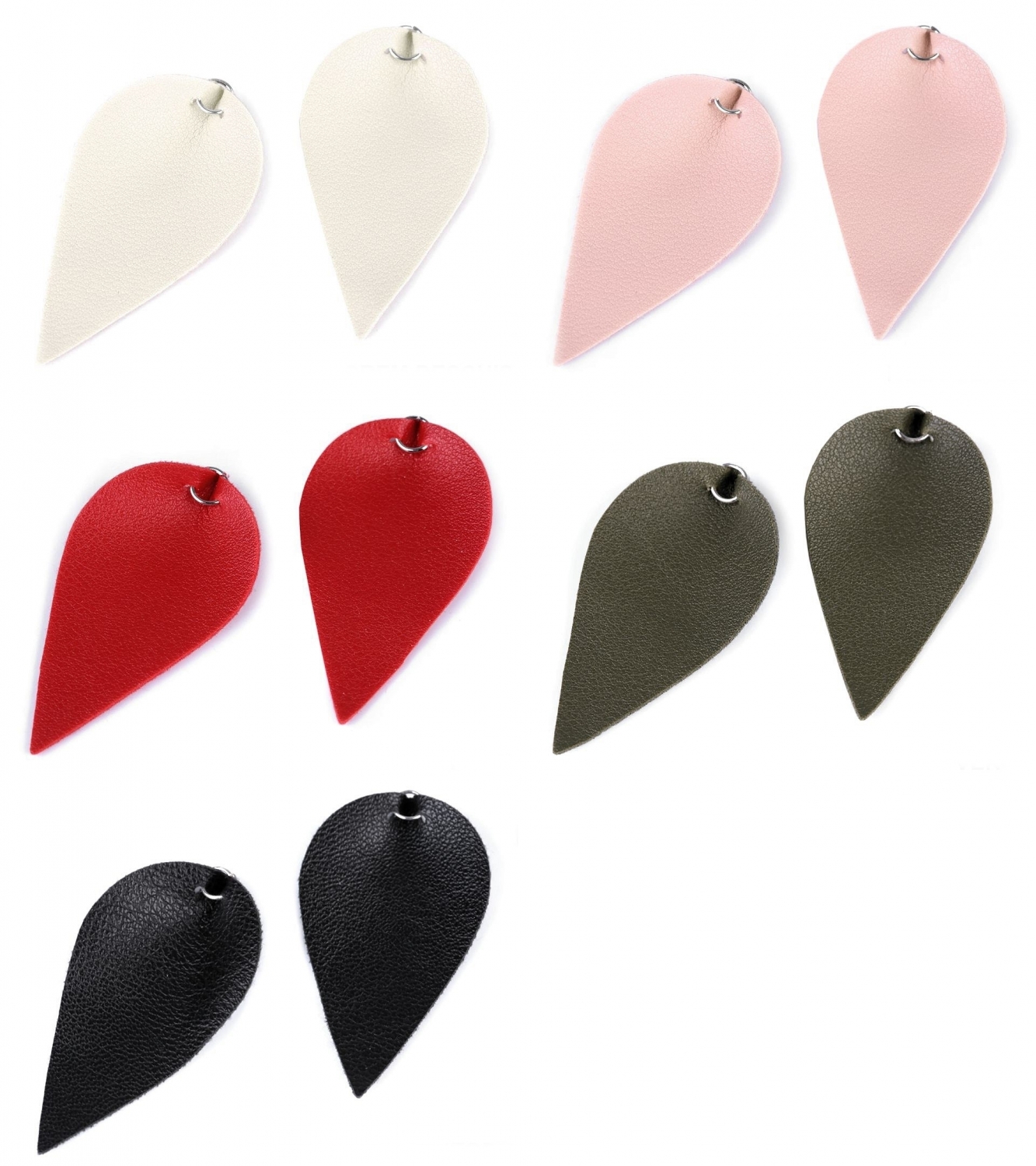 Ecological leather leaves (10 pcs / pack) Code: 330446