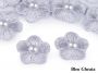 Pearl Embroidered Flowers, diameter 20 mm (10 pcs / package) Code: 400098 - 9