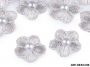 Pearl Embroidered Flowers, diameter 20 mm (10 pcs / package) Code: 400098 - 7