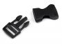 Plastic Trident Buckle, 15 mm, Black (25 pcs/pack) Code: 730593 - 2