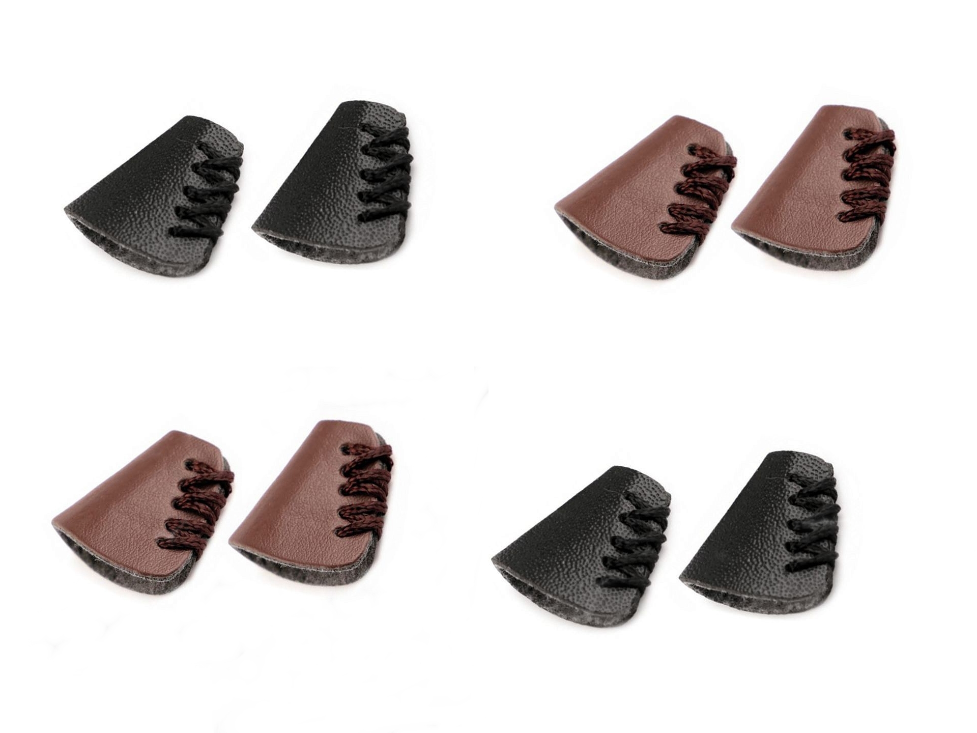Eco leather cord end, 23x21 mm (10 pieces / pack) Code: 780652