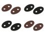 Cord stops, eco-leather, 21x33 mm (10 pieces / pack) Code: 780653 - 1