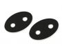 Cord stops, eco-leather, 21x33 mm (10 pieces / pack) Code: 780653 - 2