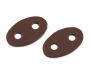 Cord stops, eco-leather, 21x33 mm (10 pieces / pack) Code: 780653 - 3