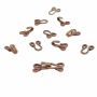 Covered Hook and Eye Clasps, Brown, 30 mm (144 sets/pack)Code: MB Imbracat - 1