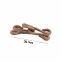 Covered Hook and Eye Clasps, Brown, 30 mm (144 sets/pack)Code: MB Imbracat - 4