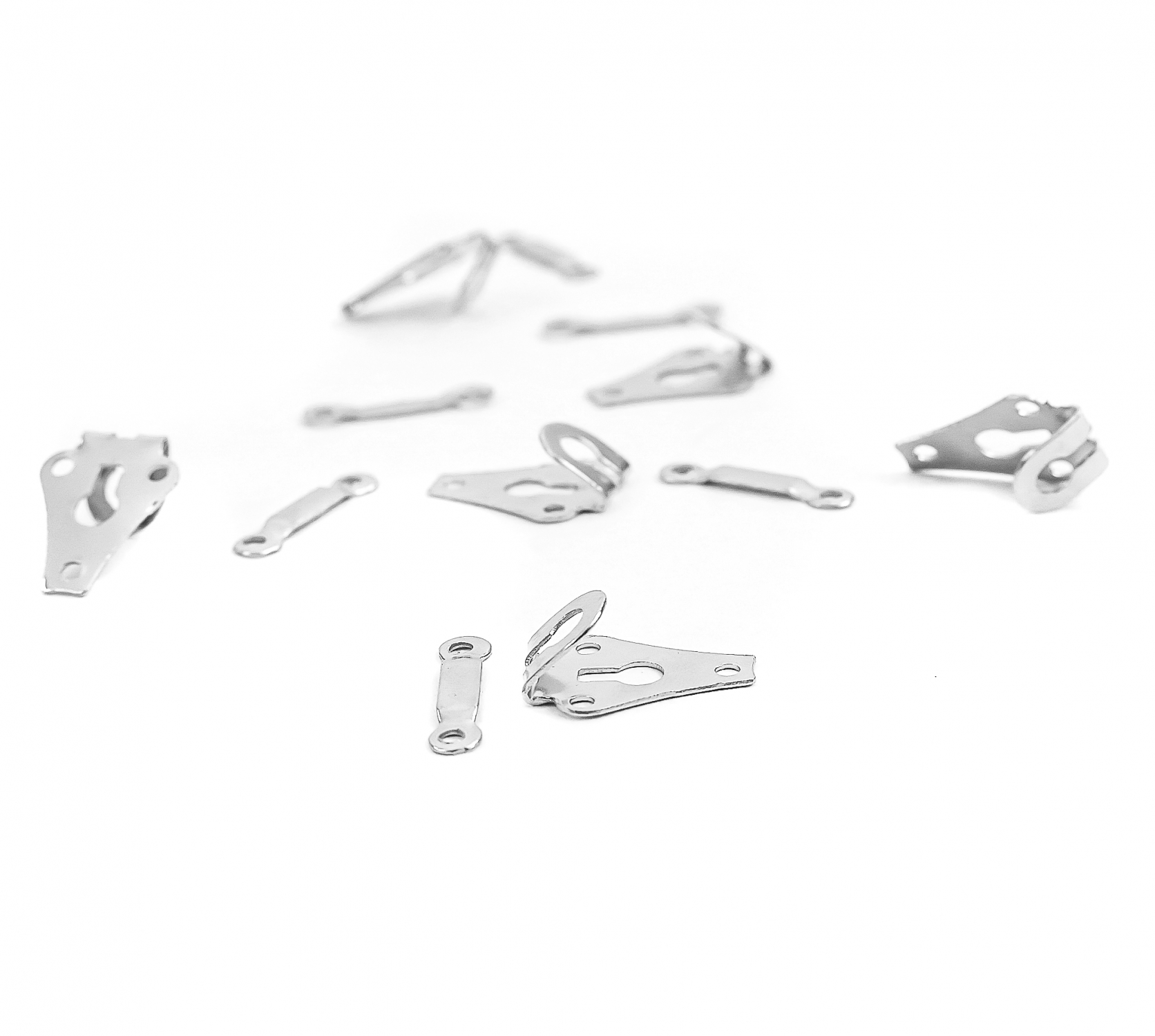 Metal Hook and Eye Clasps, Silver (144 pcs/pack) Code: MB2 parti