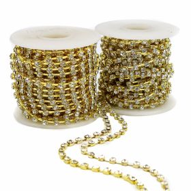 Pearl String, Sew-on Rhinestones and Beads - Rhinestone Trimming (9.6yds/roll)Code: N14576