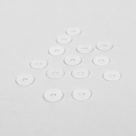 Ocheti si Saibe de 4 mm (1000 seturi/pachet) - Saibe pentru Capse, 3 mm, din Plastic (1000 bucati/pachet)