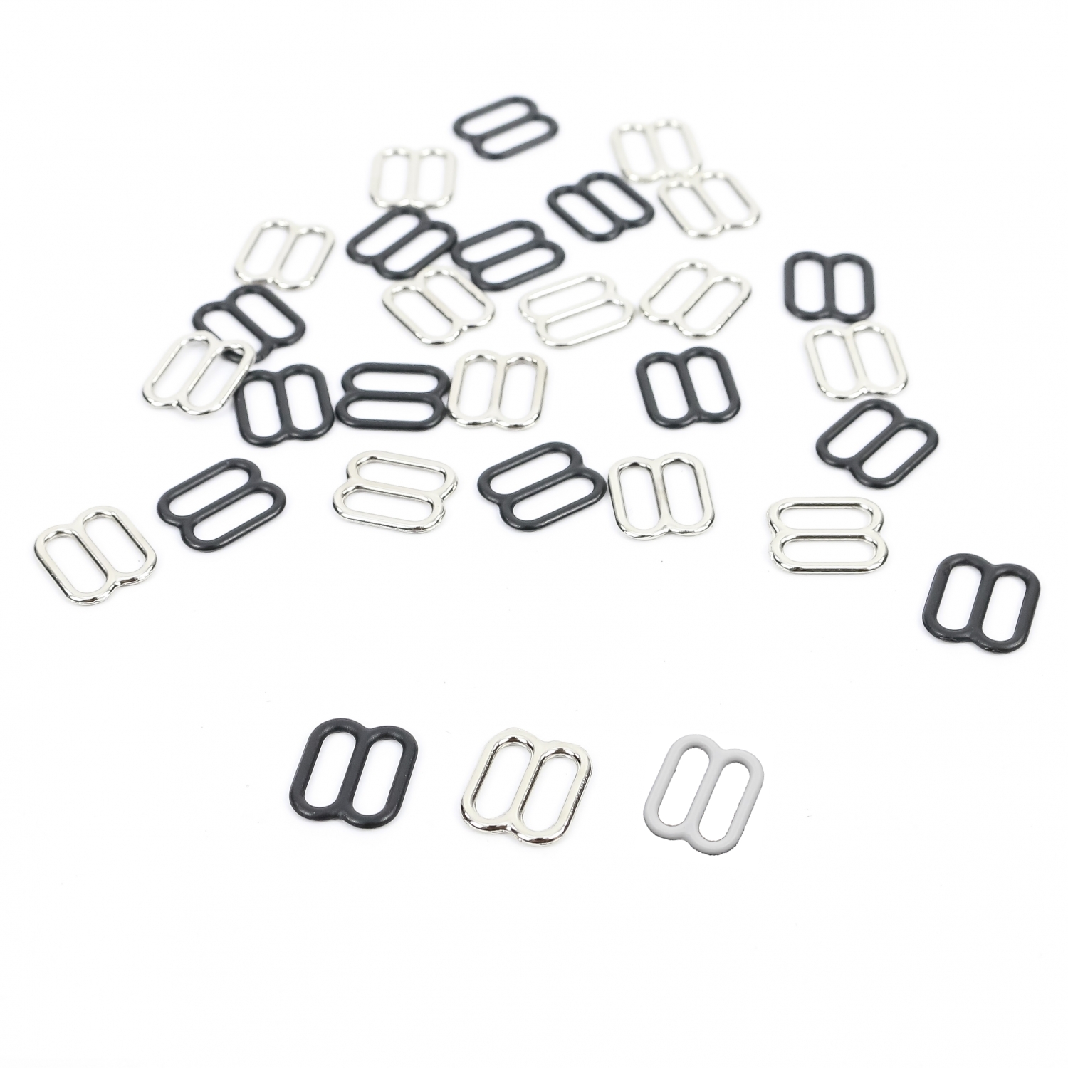 Metal Bra Slides, interior size 10 mm (100 pcs/pack)Code: MA10