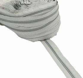 Fermoare Metraj, spira 5 mm (200 metri/pachet) Fermoare Metraj, spira 5 mm, Gri (180 metri/pachet)