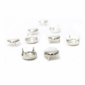 Set Preducele (9 bucati/pachet) Cod: 750796 - Tinte Metalice, Model Rotund, 12.5 mm, Argintiu (100 bucati/punga) Cod: KS-PS12.5