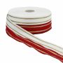 Christmas Ribbon with Metalic Thread, 25 mm (25 m/roll) Code: CARMINA - 1