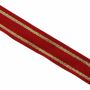 Christmas Ribbon with Metalic Thread, 25 mm (25 m/roll) Code: CARMINA - 3