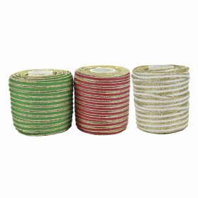 Banda Decorativa din Catifea, latime 7 mm (25 metri/rola) - Panglica Decorativa cu Fir Metalic, latime 5 mm (100 m/rola) Cod: TOSCANELI