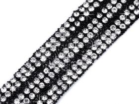 Iron-on Trim with Rhinestones - Iron-on Trim/Border with Rhinestones, 18 mm (9 meters/roll)Code: 520220