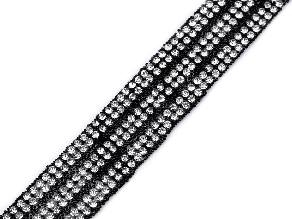 Iron-on Trim/Border with Rhinestones, 18 mm (9 meters/roll)Code: 520220 - 2