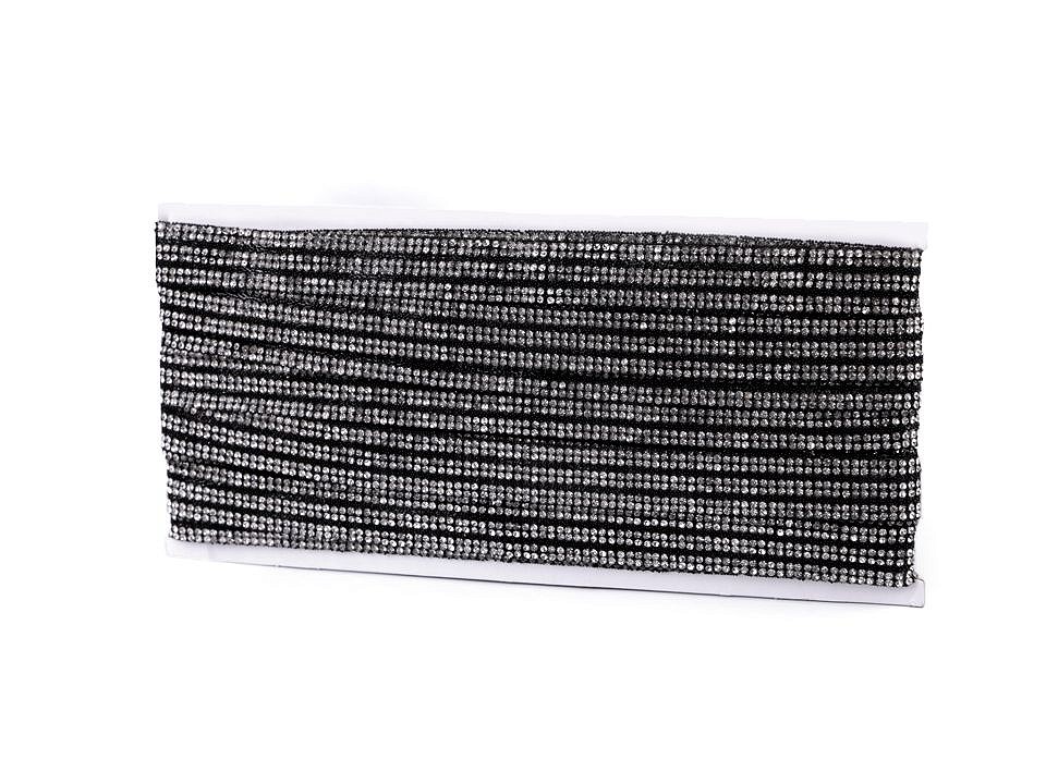 Iron-on Trim/Border with Rhinestones, 18 mm (9 meters/roll)Code: 520220 - 3