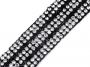 Iron-on Trim/Border with Rhinestones, 18 mm (9 meters/roll)Code: 520220 - 1