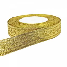 Braid for Church Vestments - Gold Metalic Braid, width 24 mm (16.4 m/roll)