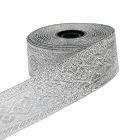 Braid for Church Vestments - Silver Metalic Braid, width 36 mm (16.4 m/roll)