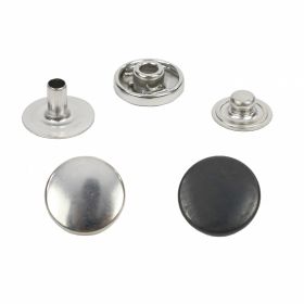 Snaps, Moulds, Hand Press and Accessories - Snap Buttons, 12.5 mm (720 sets/pack)Code: KS-PC54-12.5MM