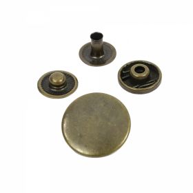 Capse - Capse din Metal, 20 mm, Antic-brass (1.000 seturi/pachet)