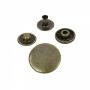 Snap Buttons, 20 mm, Antic-brass (1.000 sets/pack) - 1