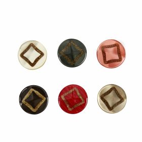 Plastic Buttons BG1-6, Size 44 (50 pcs/pack) - Plastic Shank Buttons, Size: 44 Lin (25 pcs/pack)Code: DPY0397/44