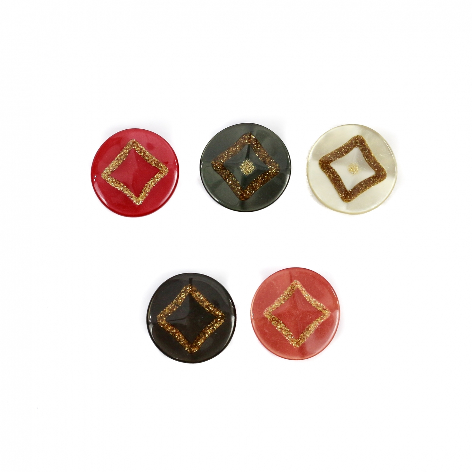 Plastic Shank Buttons, Size: 36 Lin (25 pcs/pack)Code: DPY0397/36