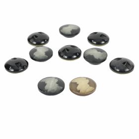 Plastic Buttons A2507, Size 20 (144 pcs/pack) - Plastic Shank Buttons, Size: 34 Lin (50 pcs/pack)Code: 84152/34