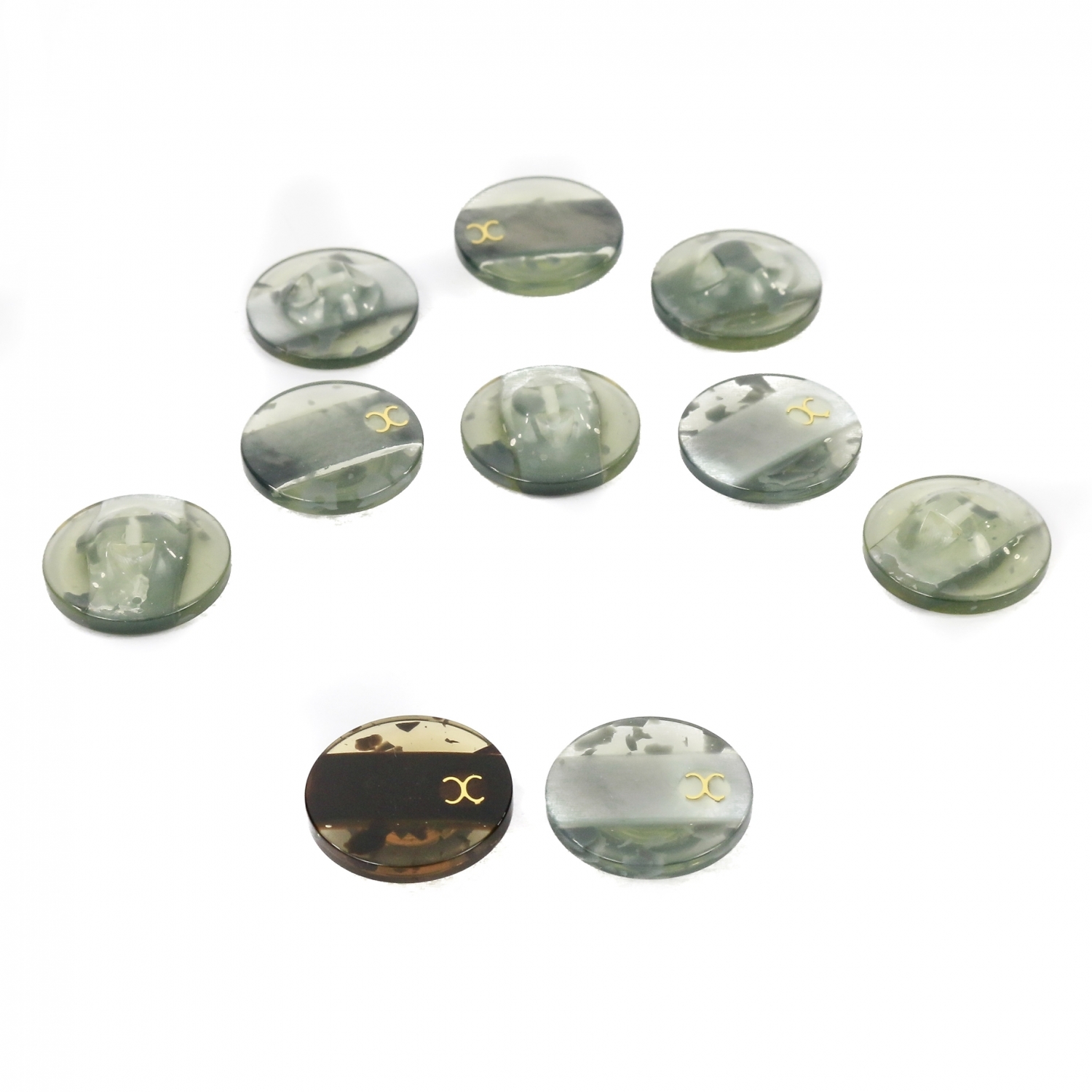 Plastic Shank Buttons, Size: 36 Lin (50 pcs/pack)Code: 9067/36