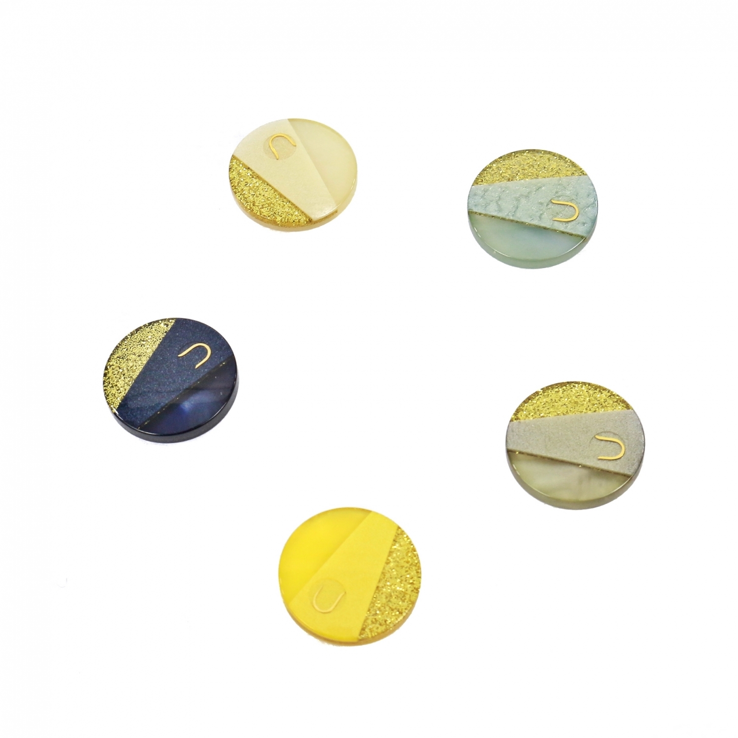 Plastic Shank Buttons, Size: 36 Lin (50 pcs/pack)Code: 9007/36