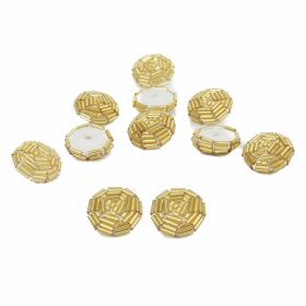 Nasturi cu Picior Nasturi cu Margele, 1.9 cm (10 buc/pachet) Cod: E1000-10B