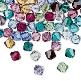 Cristale de Lipit 2028, Marimea: 16 mm, Culoare: Diferite Culori (144 buc/pachet) Margele Swarovski, Marimea: 6 mm, Diferite Culori (72 bucati / pachet)Cod: 5328