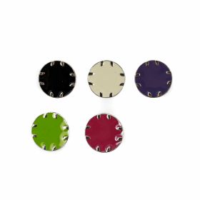 Metallized plastic buttons B6304, Size 18L (144 pcs/pack) - Shank Buttons, 23 mm (25 pcs/pack) Code: 1870Z/36