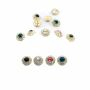 Shank Buttons with Rhinestones, Size 15 mm (10 pcs/pack) Code: BT1023 - 1