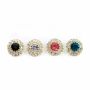 Shank Buttons with Rhinestones, Size 15 mm (10 pcs/pack) Code: BT1023 - 2