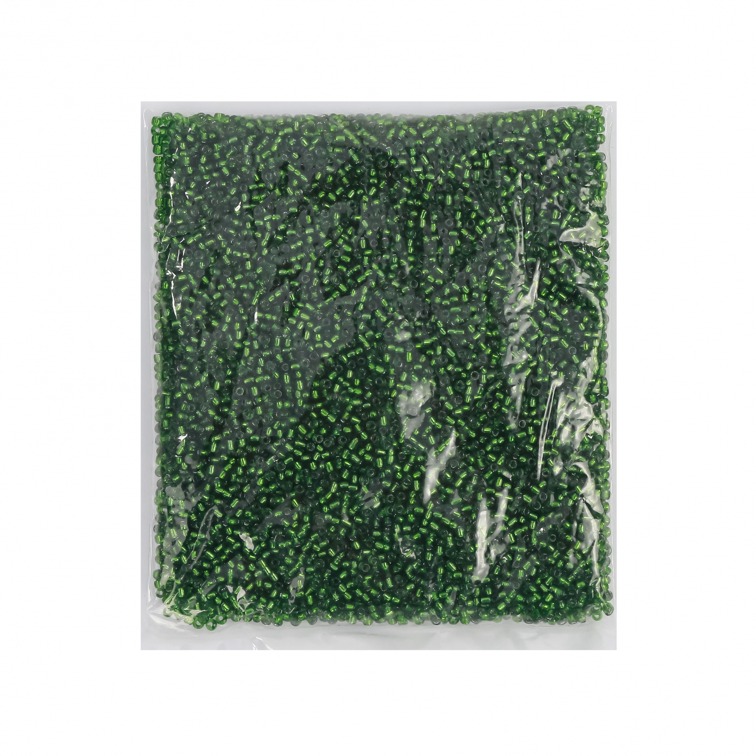 Opaque Glass Beads, Emerald Green (100 gr/bag)