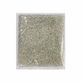 Perle Metraj, diametru 6 mm (25 metri/rola) Cod: 220905 - Margele Sticla #21, Argintiu (100 gr/punga)