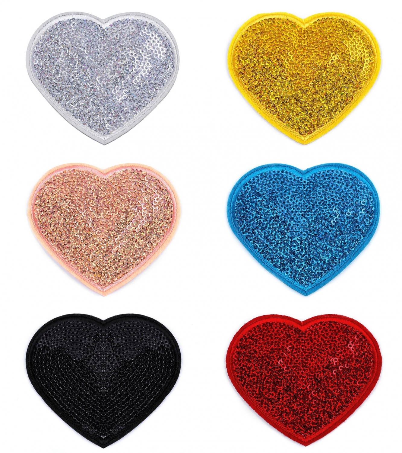 Iron-On Patch with Sequins (10 pcs/pack)Code: 400072
