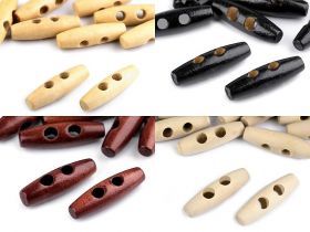 2 Holes Plastic Buttons, 22.9 mm (50 pcs/pack) Code: 11924 - Wooden Decorative Buttons, 40 mm (10 pcs/pack) Code: 110966